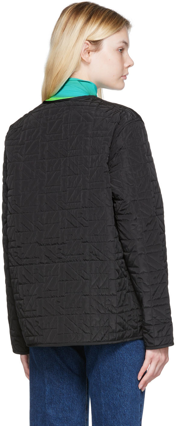 Nina Ricci Black Quilted Boxy Jacket