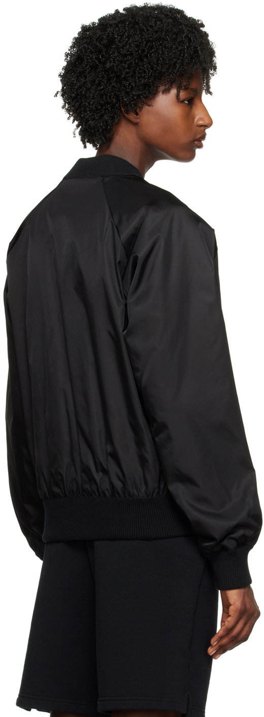 AMI Alexandre Mattiussi Black Zip Bomber Jacket
