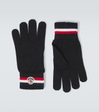 Moncler Tricolor wool gloves