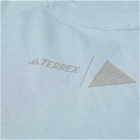 Adidas Terrex x and wander Long Sleeve T-Shirt in Wonder Blue