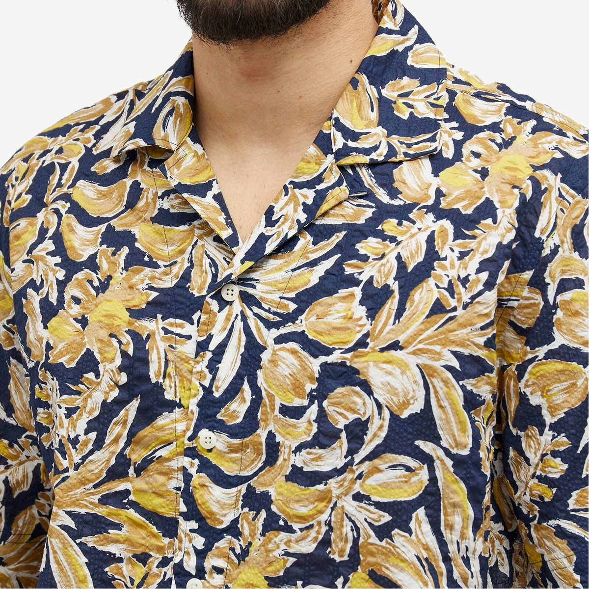 Garbstore Men's Kabana Vacation Shirt in Blue