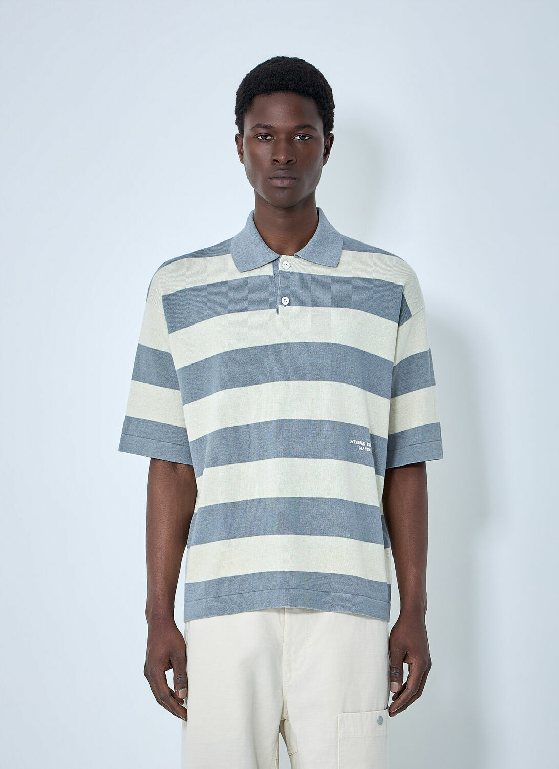 Stone Island Striped Polo Shirt