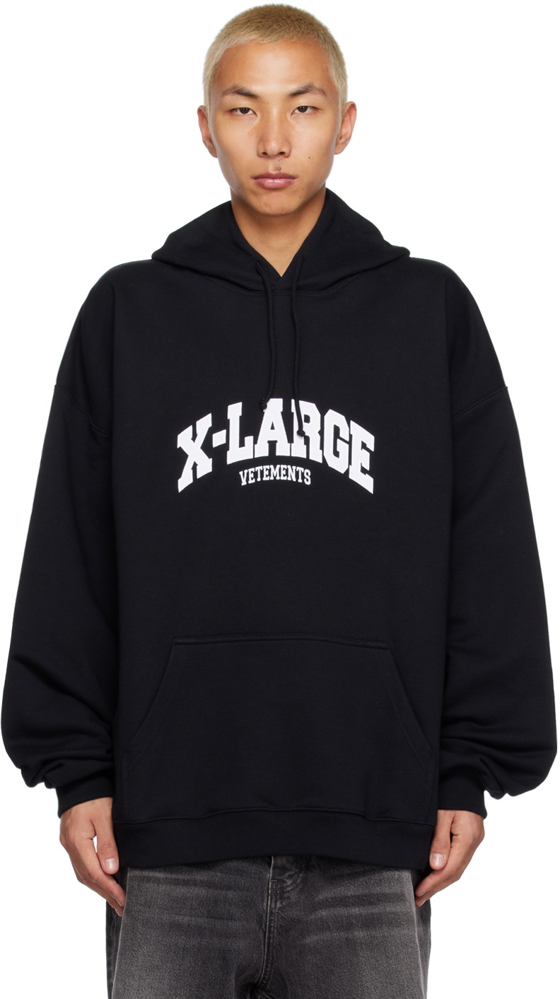 VETEMENTS Black 'X-Large' Hoodie