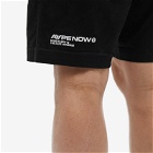 Men's AAPE Now Badge Sweat Shorts in Black