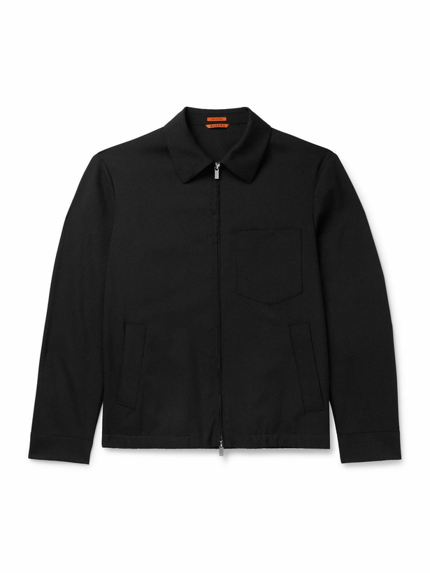 Photo: Barena - Zaleto Virgin Wool-Ripstop Jacket - Black