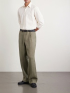 Lardini - Striped Cotton-Poplin Shirt - Neutrals