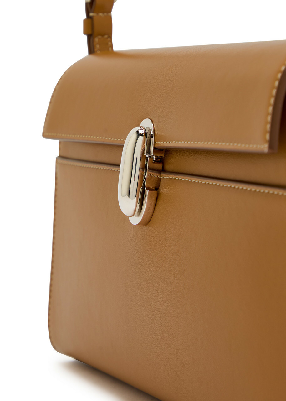 Savette Symmetry Leather Shoulder bag - Orange - One Size