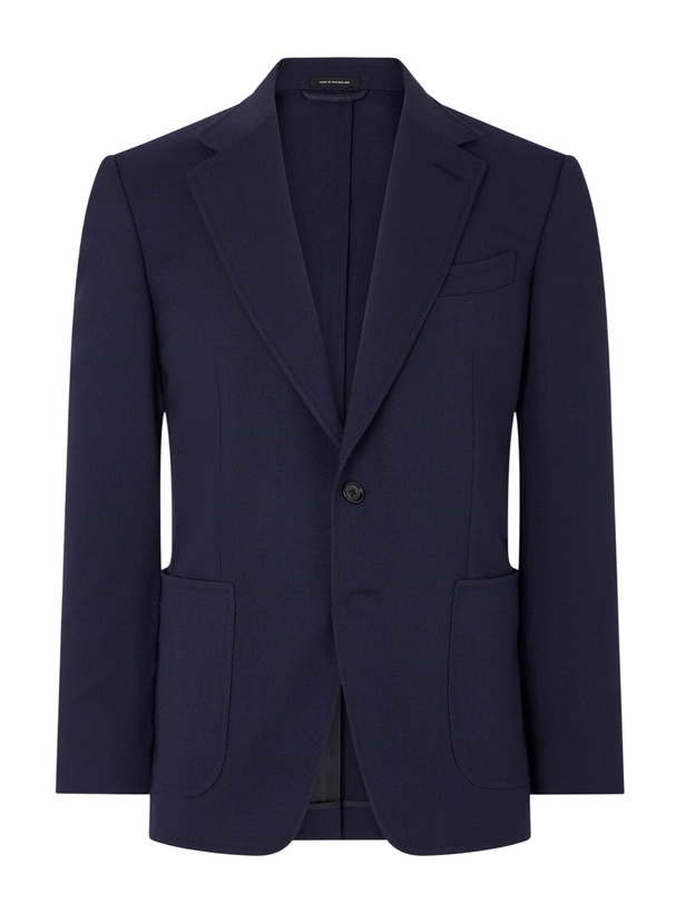 Photo: TOM FORD - Atticus Wool-Blend Blazer - Blue