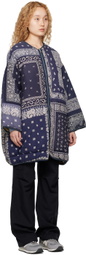 Visvim Blue Reversible Down Coat