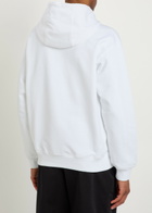 Casablanca Tennis Club Logo-print Hooded Cotton Sweatshirt Off White
