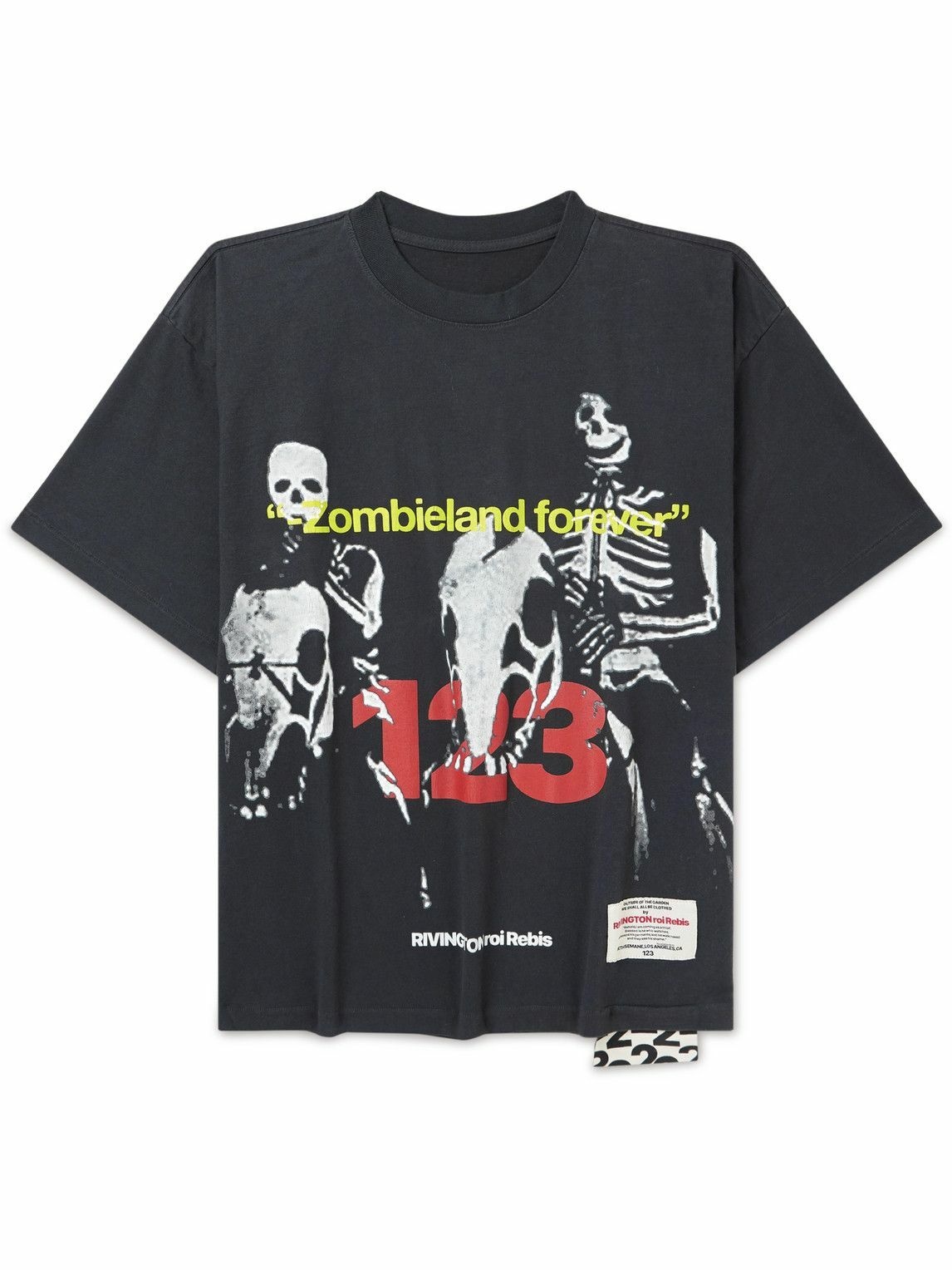 Photo: RRR123 - Zombieland Logo-Print Cotton-Jersey T-Shirt - Black