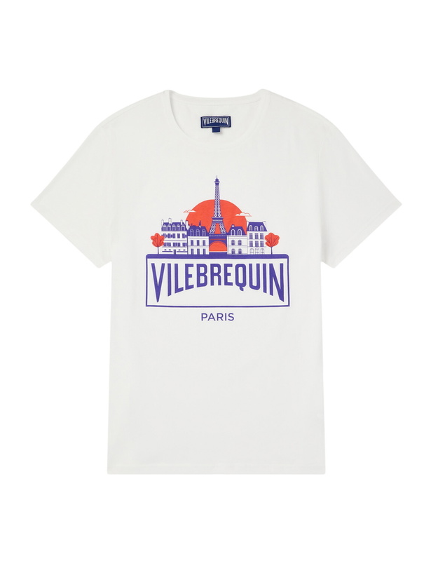Photo: Vilebrequin - Thom City Logo-Print Cotton-Jersey T-Shirt - White