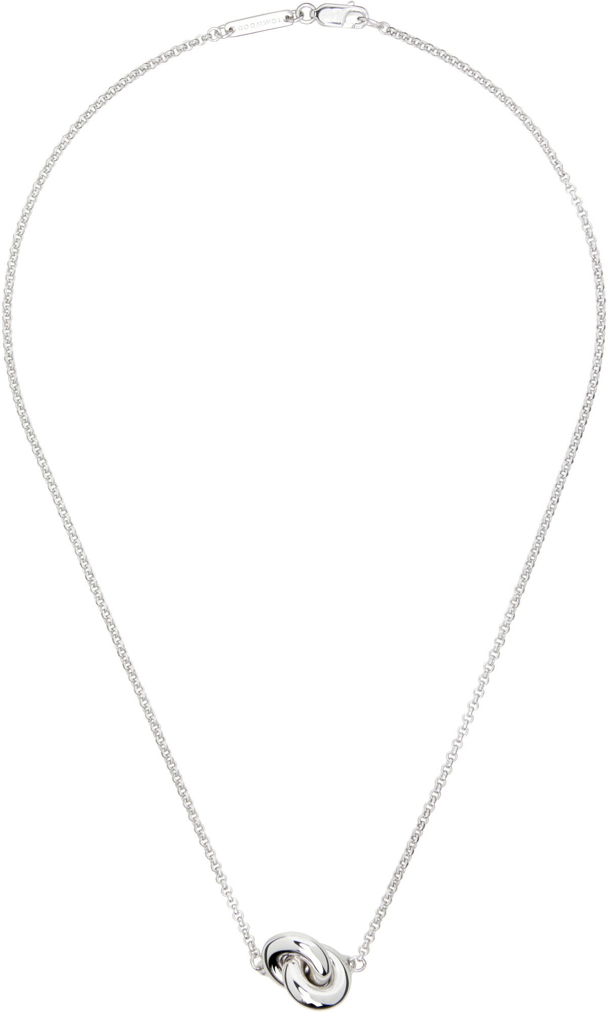 Tom Wood Silver Angel Coin Pendant Necklace Tom Wood