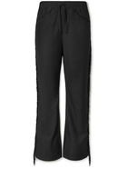 NEEDLES - Fringed Gabardine Drawstring Trousers - Black - S