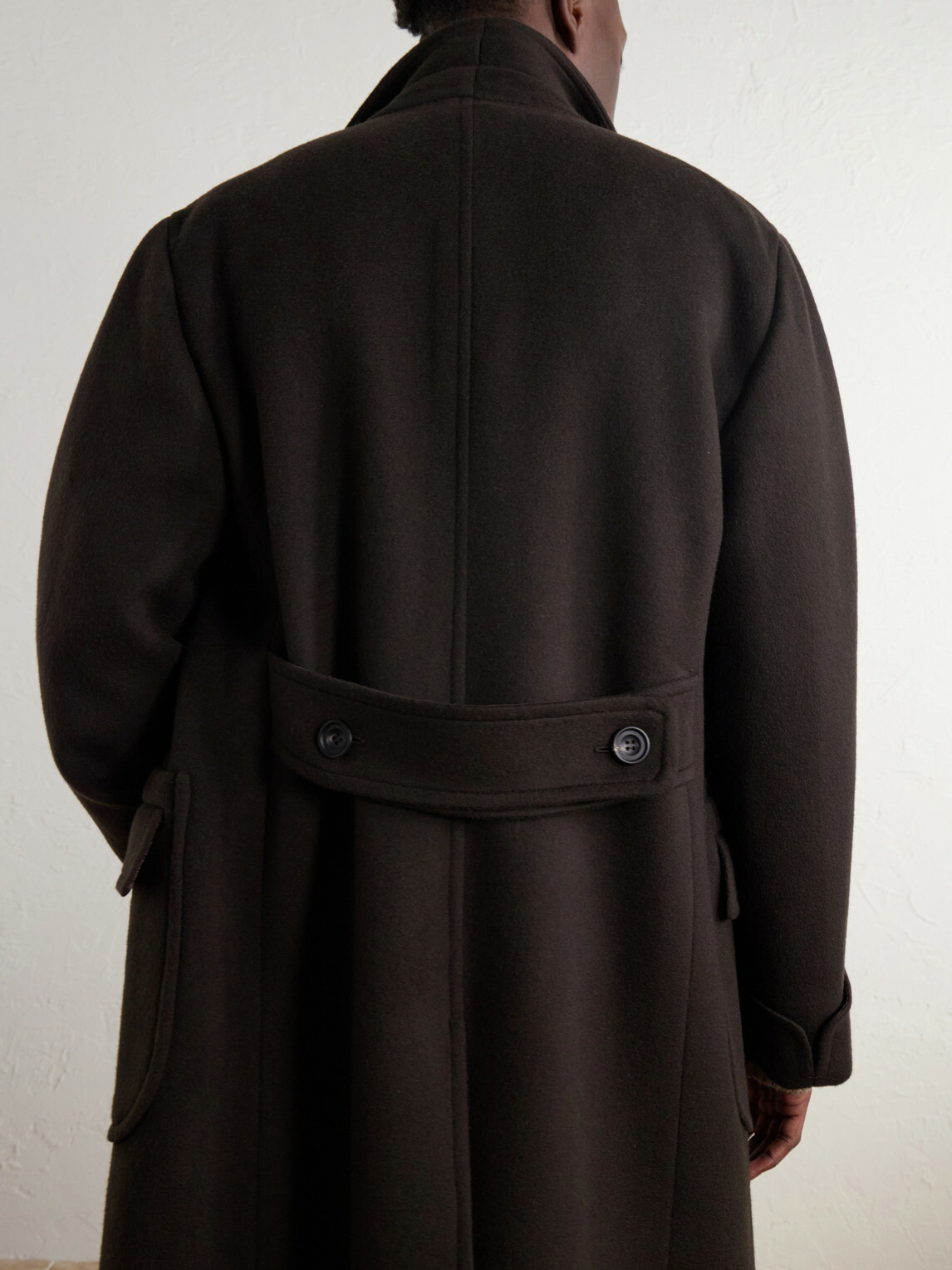 J. Mueser - Double-Breasted Wool and Cashmere-Blend Felt Coat - Brown