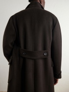 J. Mueser - Double-Breasted Wool and Cashmere-Blend Felt Coat - Brown