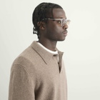 Monokel Forest Sunglasses in Crystal/Brown Gradient 
