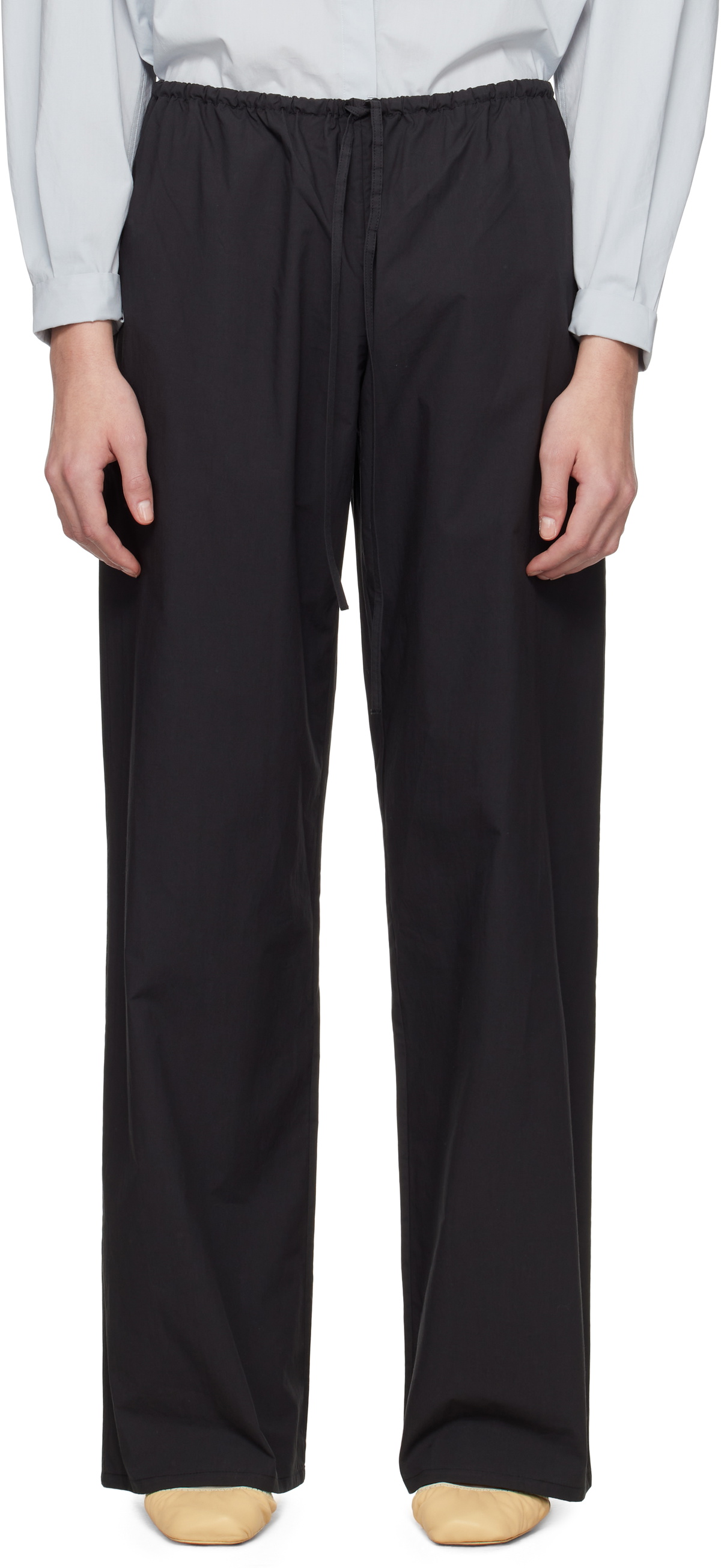 Matteau Black Drawcord Trousers
