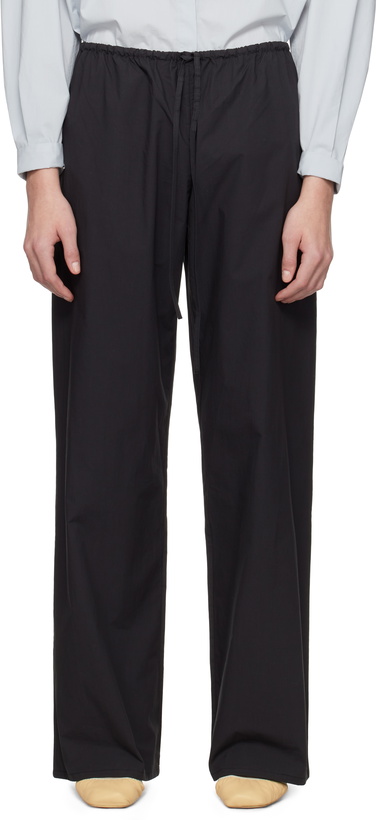 Photo: Matteau Black Drawcord Trousers