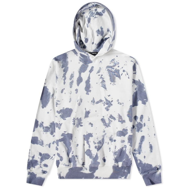 Photo: Cole Buxton Men's Tie Dye Hoody in Blue Tie Dye