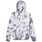 Cole Buxton Men's Tie Dye Hoody in Blue Tie Dye