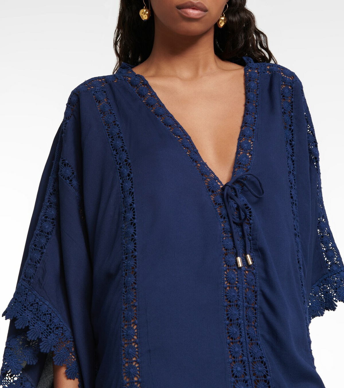 Melissa Odabash Cindy embroidered kaftan Melissa Odabash