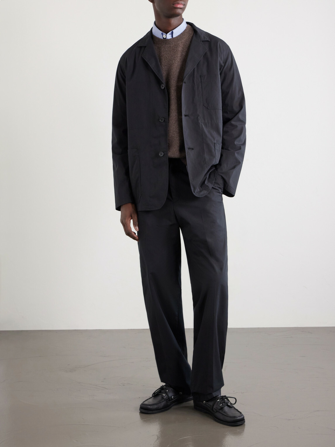 A.P.C. - Phil Organic Cotton-Gabardine Blazer - Black