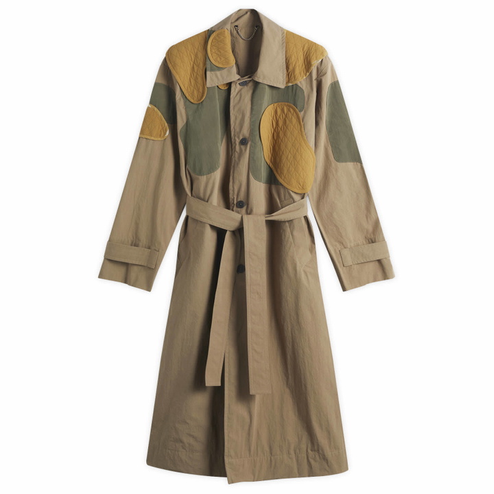 Photo: Craig Green Men's Utility Patch Trench Coat in Beige
