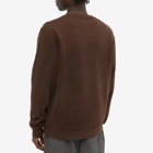 Afield Out Men's Alp Applique Crew Sweat in Brown