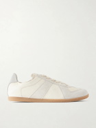 Maison Margiela - Replica Suede-Trimmed Leather Sneakers - Neutrals