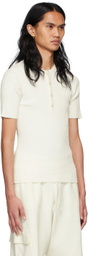 ANDREĀDAMO SSENSE Exclusive Off-White Viscose Henley