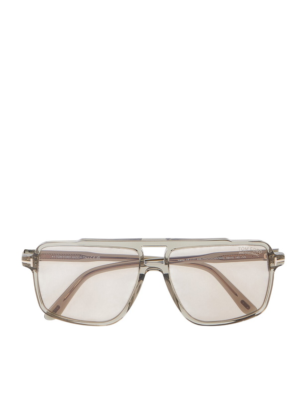 Photo: TOM FORD - Kemp Aviator-Style Acetate Sunglasses