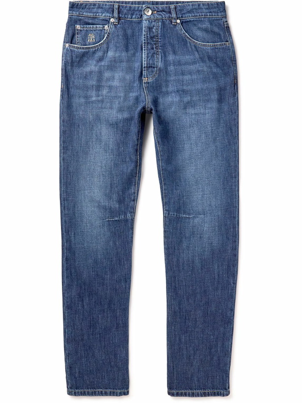 Photo: Brunello Cucinelli - Slim-Fit Selvedge Jeans - Unknown