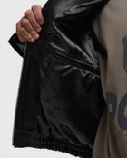 Rough. REVERSIBLE LEATHER BLOUSON Brown Mens Bomber Jacket
