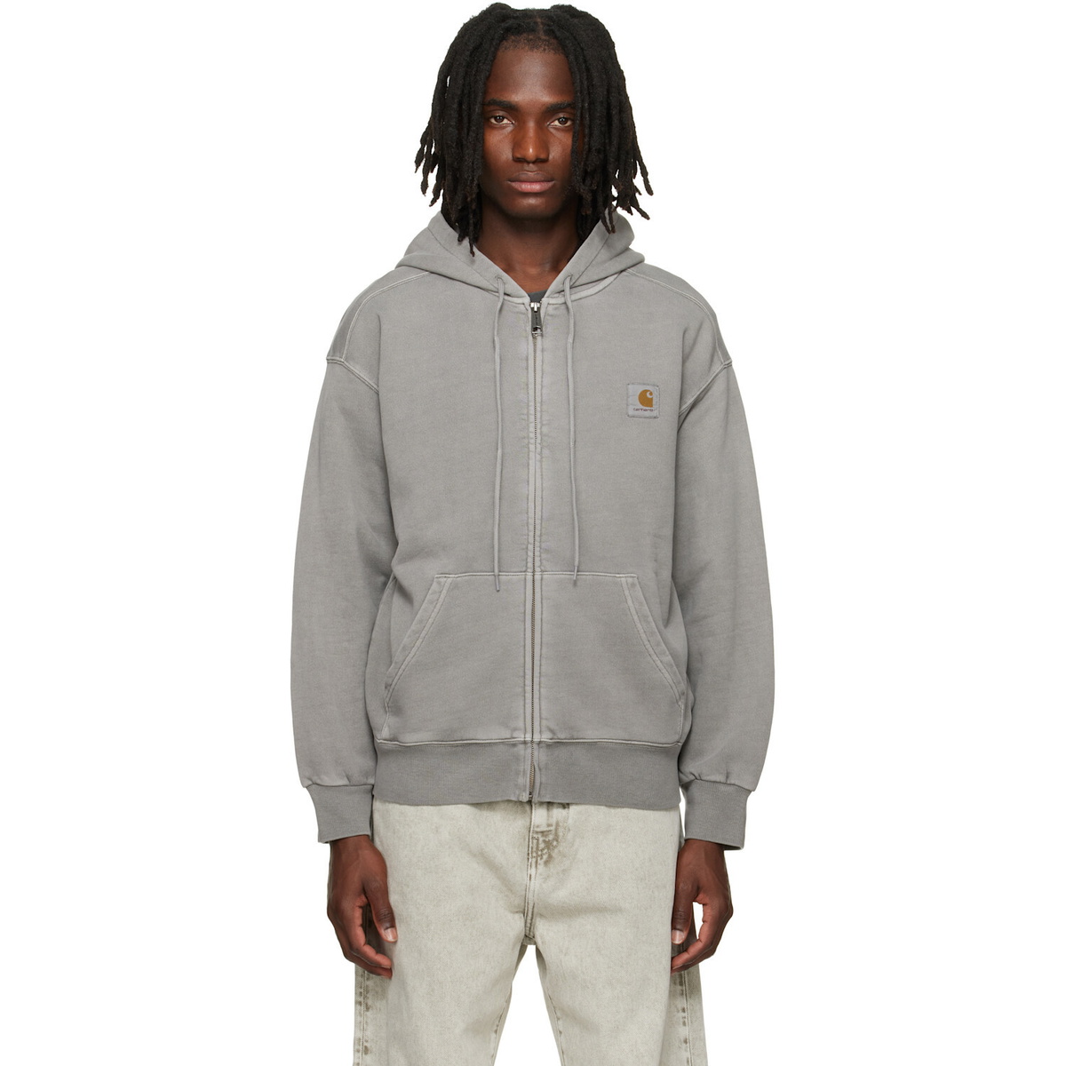 Carhartt Work In Progress Gray Nelson Hoodie