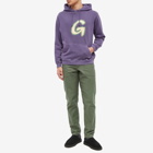 Gramicci Men's Fuzzy G-Logo Popover Hoody in Purple Pigment