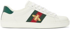 Gucci White Bee New Ace Sneakers