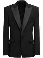 BALMAIN - Double Crepe Wool Tuxedo Jacket