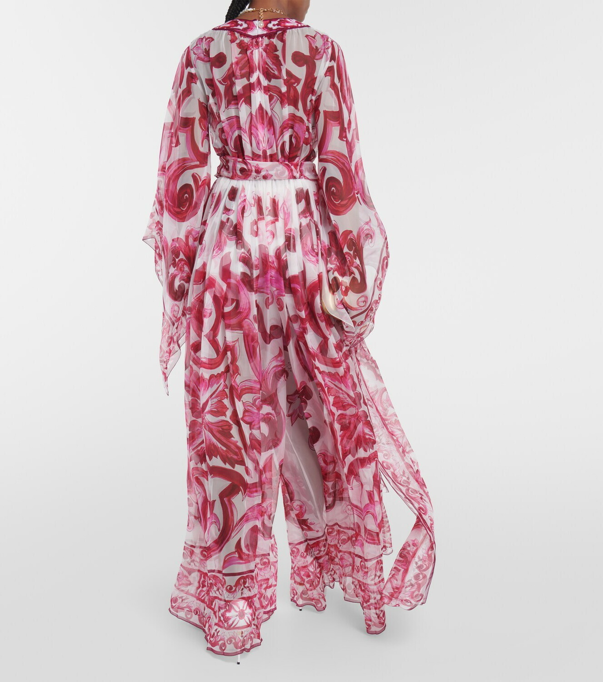 Dolce&Gabbana Majolica silk maxi dress