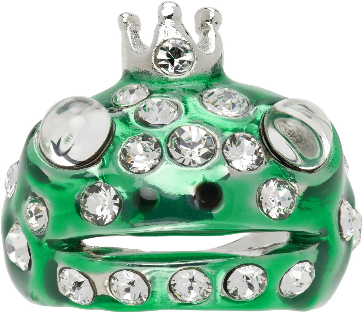 Collina Strada Green Frog Prince Ring