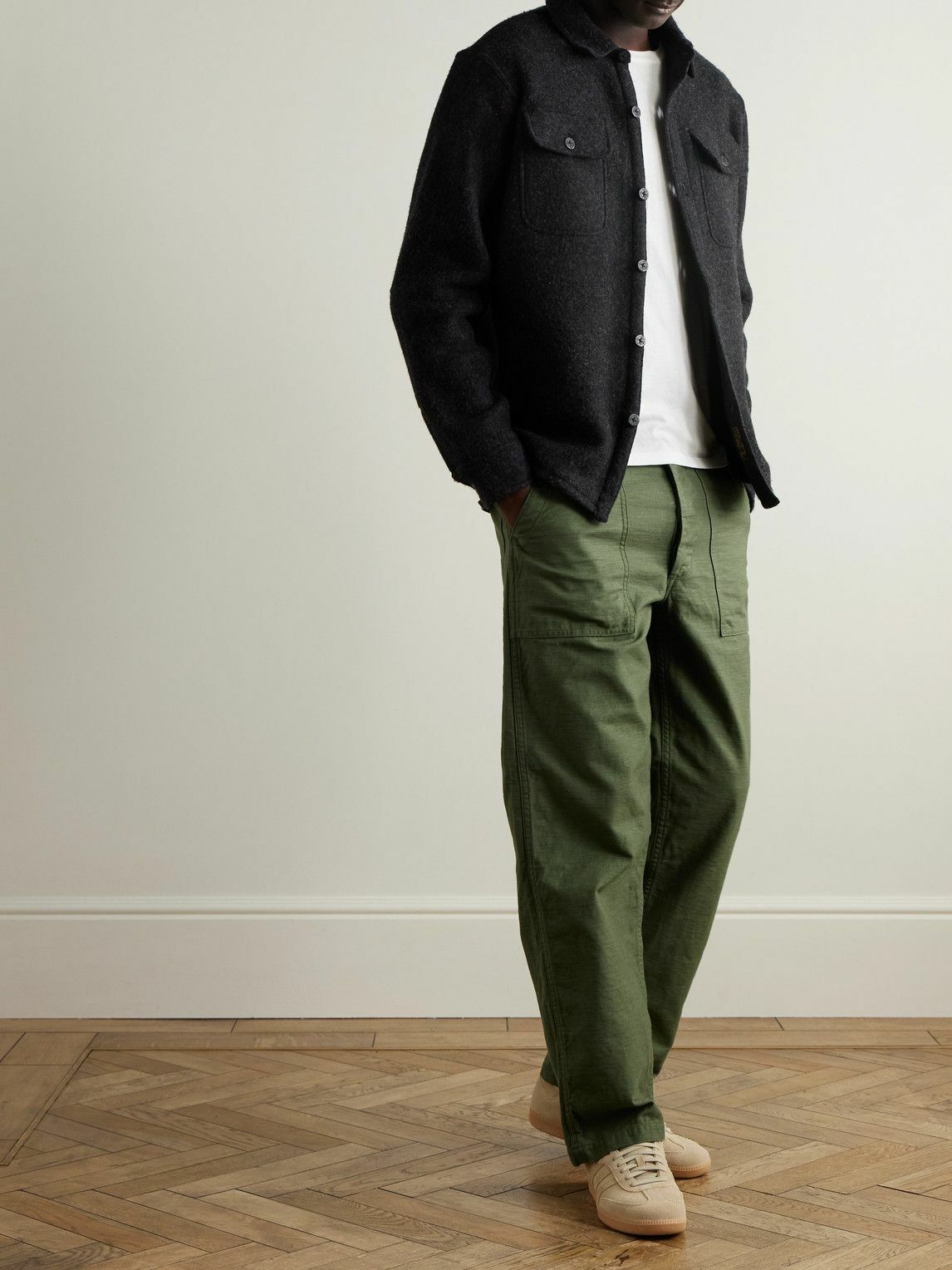 OrSlow - Straight-Leg Cotton Trousers - Green
