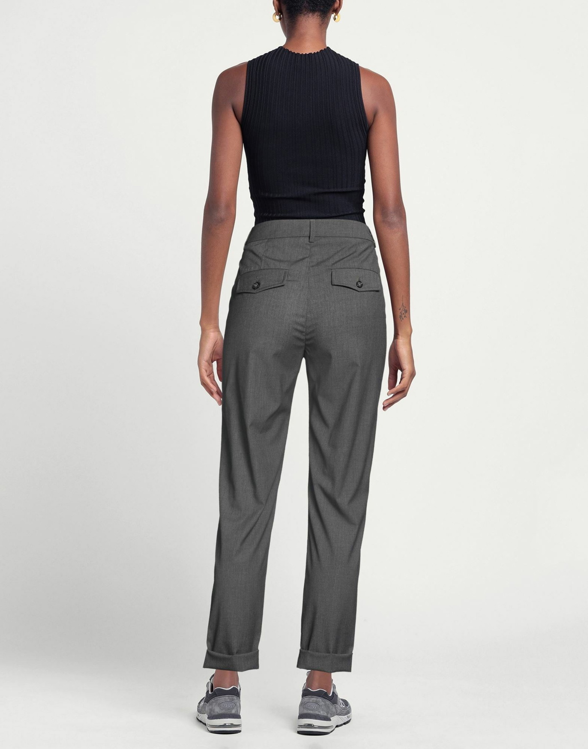 Manila Grace Womens Pants Charcoal
