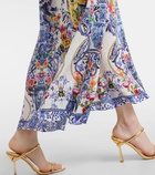 Camilla Floral silk crêpe maxi dress