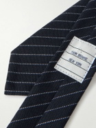 Thom Browne - 5.5cm Pinstriped Basketweave Virgin Wool-Blend Tie