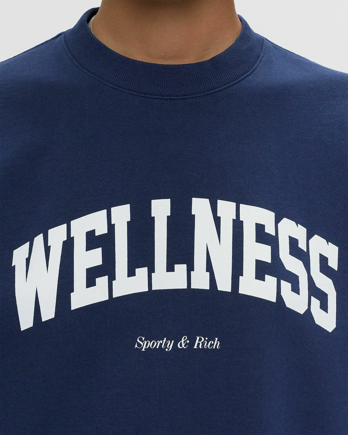 Sporty & Rich Wellness Ivy Crewneck Blue Sweatshirts Sporty