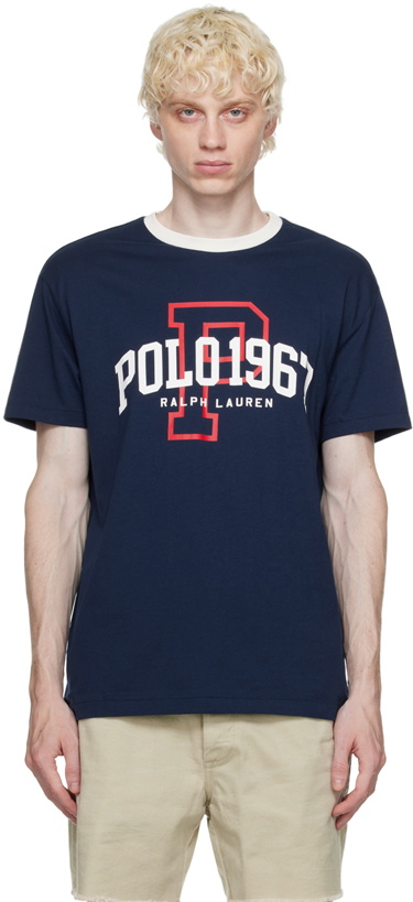 Photo: Polo Ralph Lauren Navy Printed T-Shirt