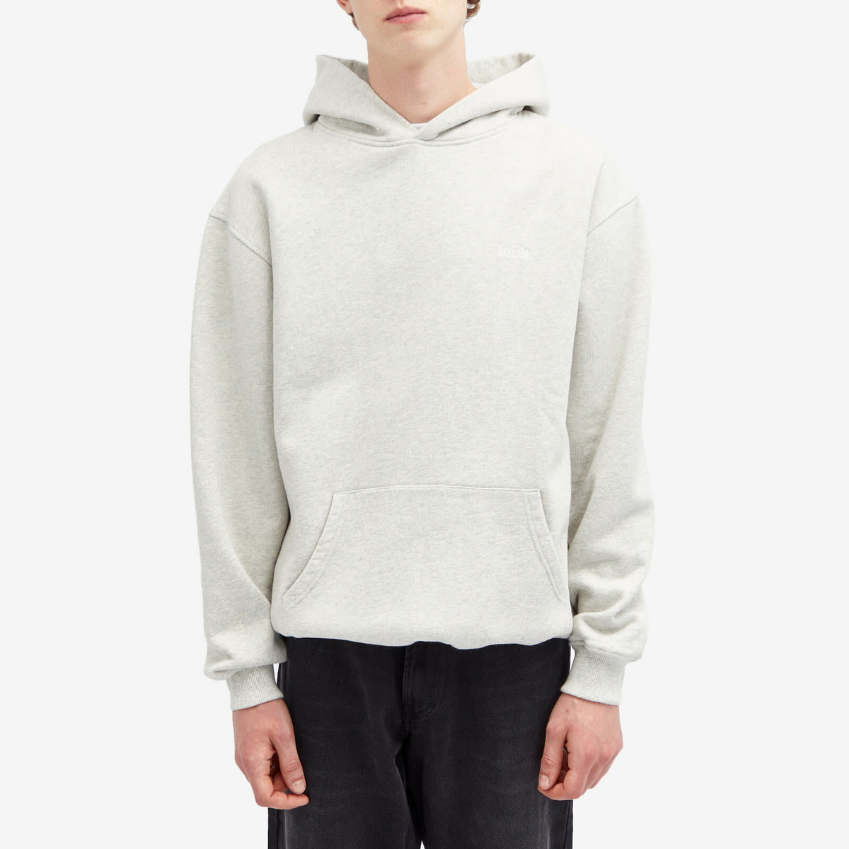 Foret Men's Noon Hoodie in Snow Melange