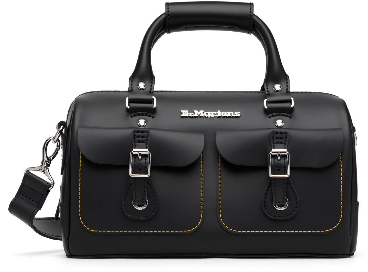 Dr. Martens Black Kieve Leather Top Handle Bag