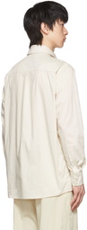 Lemaire Beige Gabardine Shirt