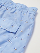 LORO PIANA - Mid-Length Printed Swim Shorts - Blue - L